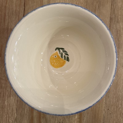 Set of 3 Poole Pottery Dorset Fruits Cereal Bowls Orange Made in England