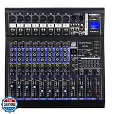 Weymic MX-80 Professional Mixer (8-Channel) for Recording DJ Stag