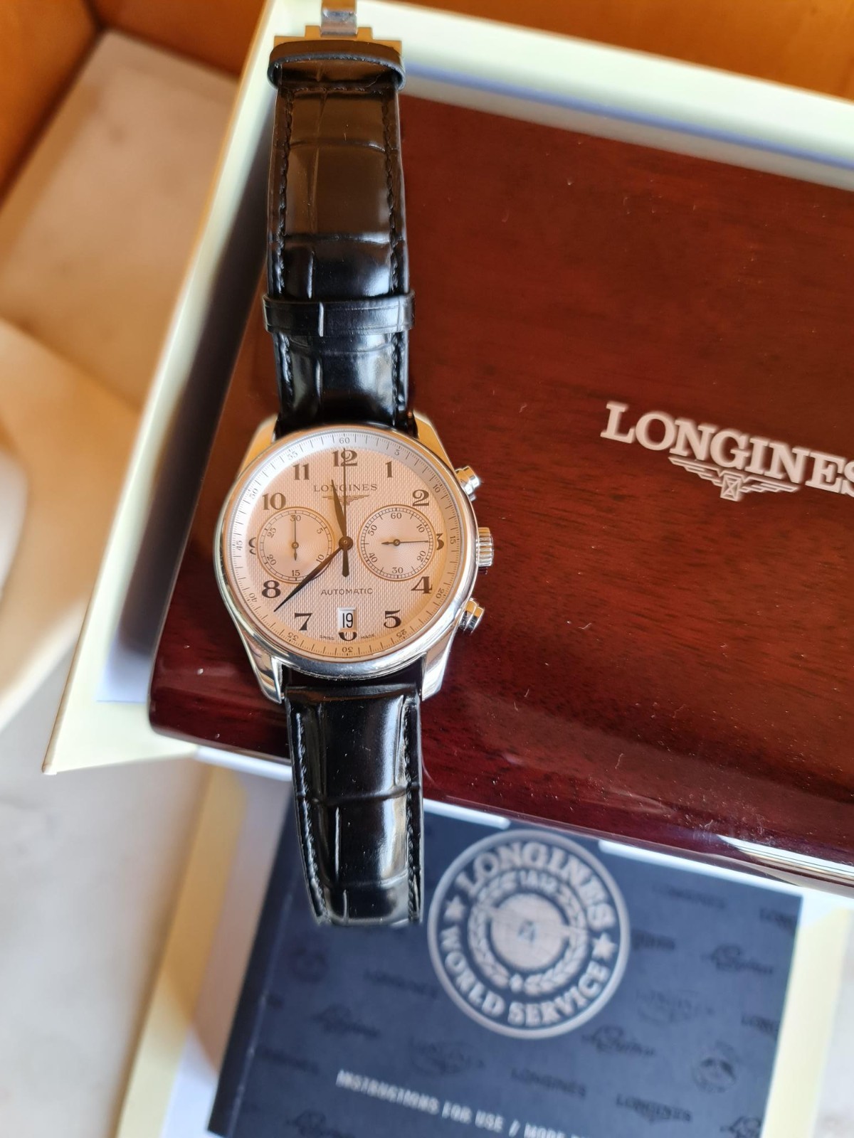 Longines Master Chronograph Automatic Silver Dial… - image 14