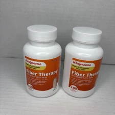 (2) BRAND NEW & SEALED “Walgreen's Fiber Therapy” (100 Caplets)~ Expires 10/25