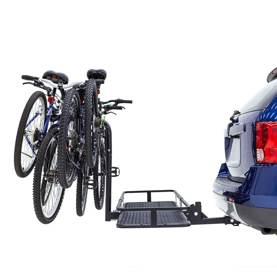 Elevate Outdoor BCCB-1169-4 Steel Basket Cargo Carrier with Bike Rack, Fits 4 B - Image 4 of 4