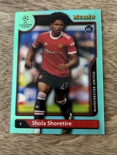 2021 Merlin Collection Chrome UCL Aqua Refractor /199 Shola Shoretire RC PWE