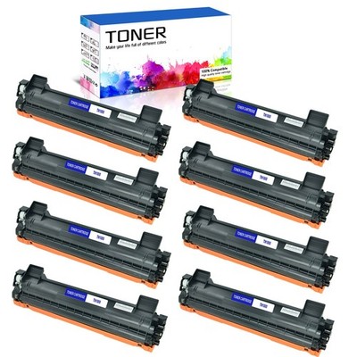 8PK Black TN1000 Toner Cartridge For Brother DCP1512E MFC1815R MFC1910 HL1111