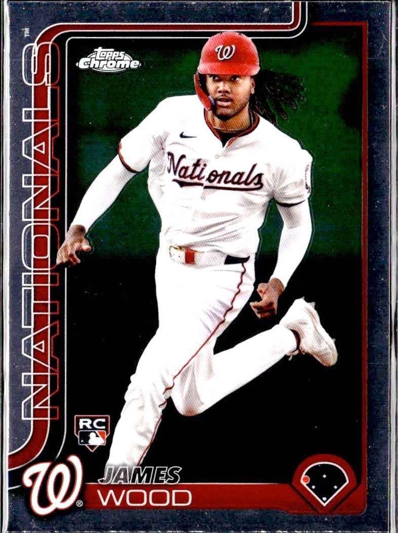 James Wood 2025 Topps Chrome #132 Base Price Guide - Sports Card