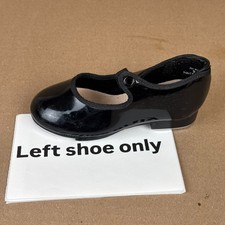    LEFT SHOE ONLY    Capezio Tele Tone Tap Shoe Girl  s US 9 W Black
