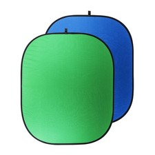 Belle Drape Collapsible Background - 60x72" Blue/Green Chroma  BDPB-6072BG