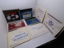 Lot of 8 STAR TREK Blueprints ENTERPRISE ROUMLAN EXCELSIOR K-7 IANAR