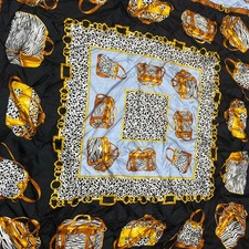 Wunderschönes Vintage Seidentuch "JL- Jammers & Leufgen"