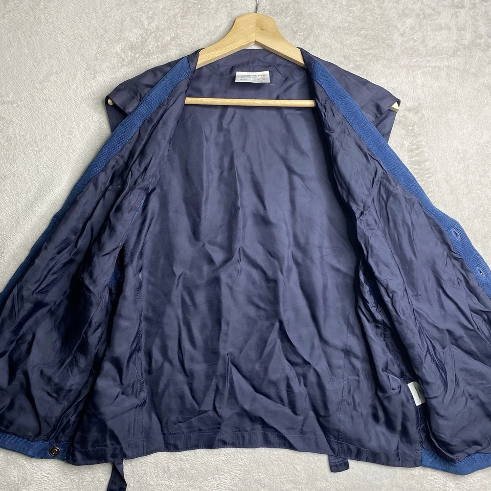 Coogi Australia XL Cable Knitwear Vest Sleeveless Sweater Pockets Jacket Vintage - Image 3 of 4