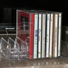 Clear Acrylic DVD/CD Storage Box CD Holder - 14 jewel case capacity,