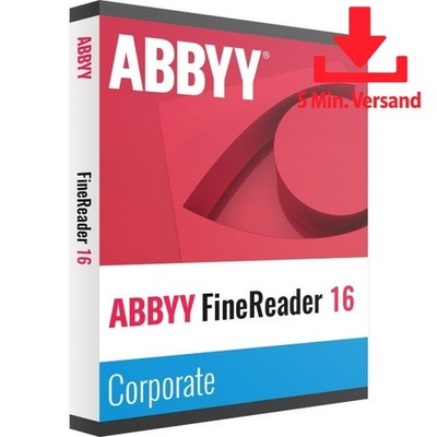 ABBYY FineReader PDF 16 Corporate (1 User - 3 Jahre) ESD