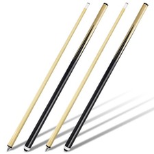 2 PCS 57 Inch 20OZ Pool Cue Stick Billiard Beginner Table 13mm Leather Tip