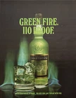 1973 Chartreuse Liqueur Bottle photo "Green Fire. 110 Proof" vintage print ad