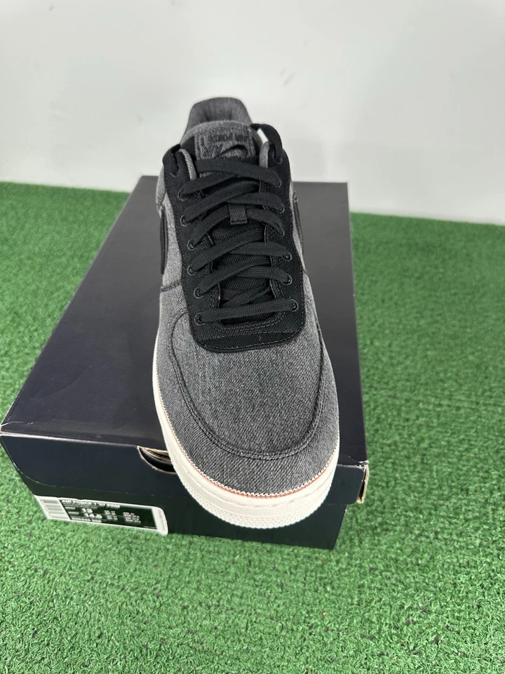 Size 13 - Nike Air Force 1 Low '07 PRM Premium 3x1 Black Denim 905345-006 - New - Image 2 of 4