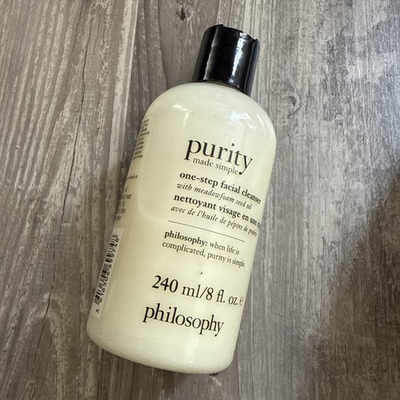 #ad Philosophy Purity Made Simple One Step Facial Cleanser 8 fl. oz. 240mL NEW $17.99