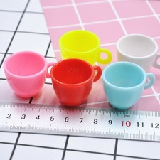 10PC Dollhouse Miniatures 1:4 Scale Coffee Cup Accessories Store Nursery Plastic