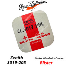 Nuovo NEW Blister Zenith 3019 205 Blister Ruota di Centro forata, con rocchetto