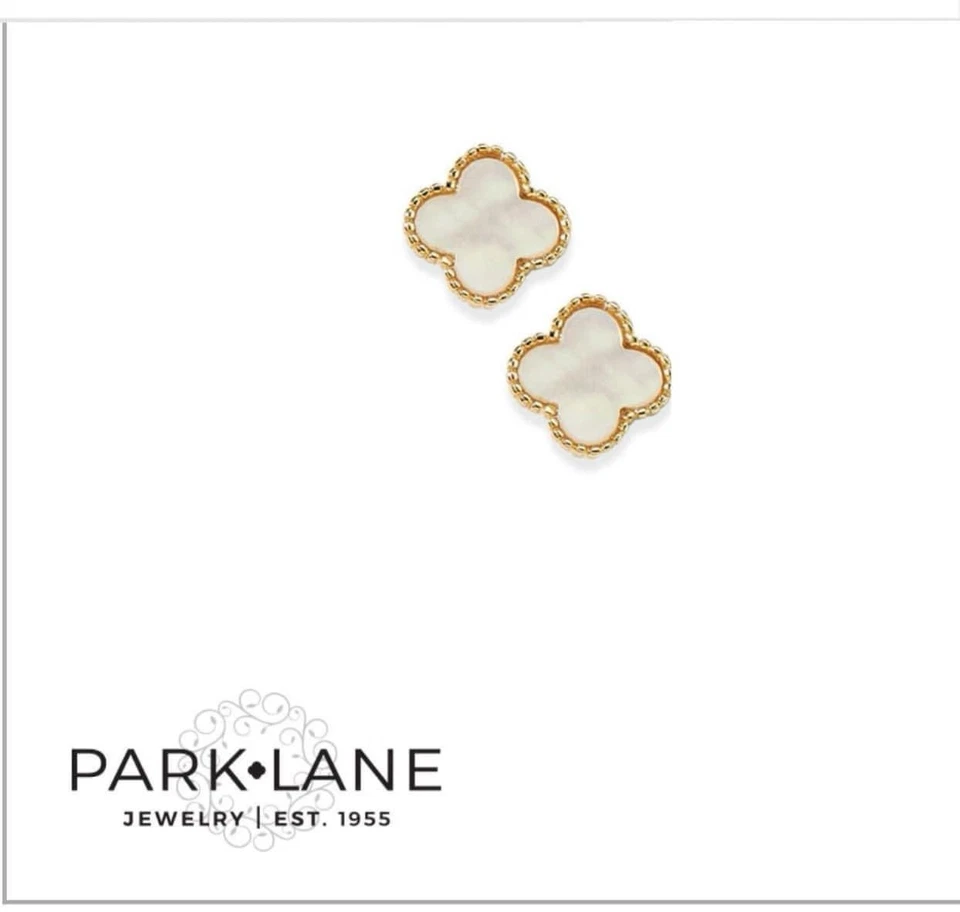 Park Lane White LANA Necklace And Earrings Mother Of Pearl Set, Retail $64 - Image 2 of 4