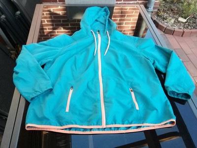 bpc Bon Prix dünne Outdoor Jacke Zipper grün orange Windjacke recycled 4XL 50/52