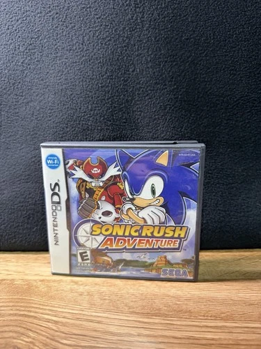 Nintendo DA Sonic Rush Adventure Game + Case With Manual *tested*