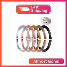 Hotop 5 Rolls Flat Aluminum Wire Bendable Anodized Craft Wire for Jewelry Making