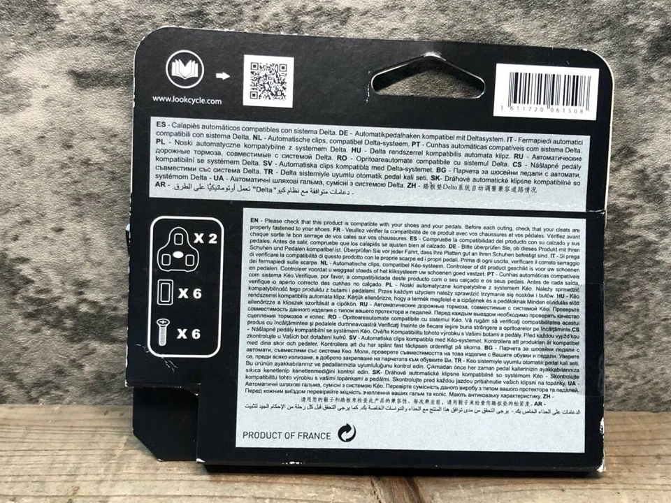 Pedales de fijación LOOK DELTA TACO negros 0 grados piezas de ciclismo precio premium Foto 2 de 3