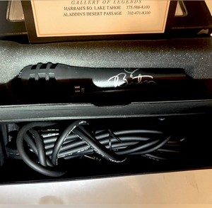 Britney Spears Signed Microphone, Gallery of Legends COA (Original) Circa 2007
