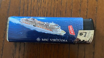 MSC  VIRTUOSA  cruise ship.. promo.  Butane Lighter  With ship picture