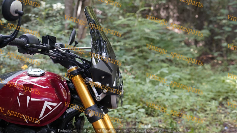 Para Triumph Scrambler 400 X Carbon Racing Wandered Touring Kit de parabrisas... - Imagen 3 de 3