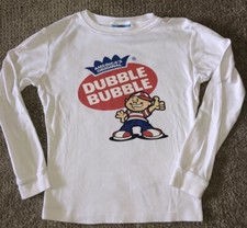 Dubble Bubble Rare Treasure Tee size Youth M 10-12 Bubble Gum Memories READ