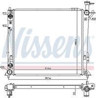 Nissens 606482 KüHler, MotorküHlung FüR Hyundai