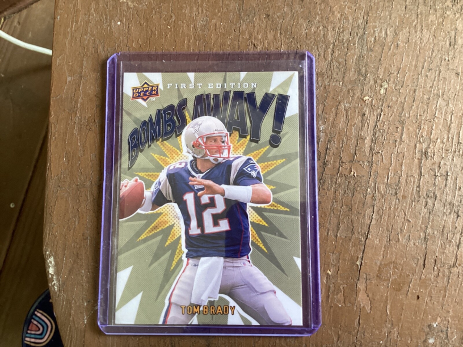 TOM BRADY 2009 Upper Deck First Edition BOMBS AWAY #BA-4, New England Patriots