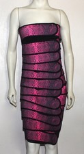Christopher Kane elastic cinch snake print ba...
