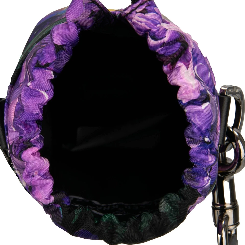 Bolso Bandolera DOLCE & GABBANA x DJ KHALED Flor de Leopardo Nylon Botella Púrpura Foto 3 de 4