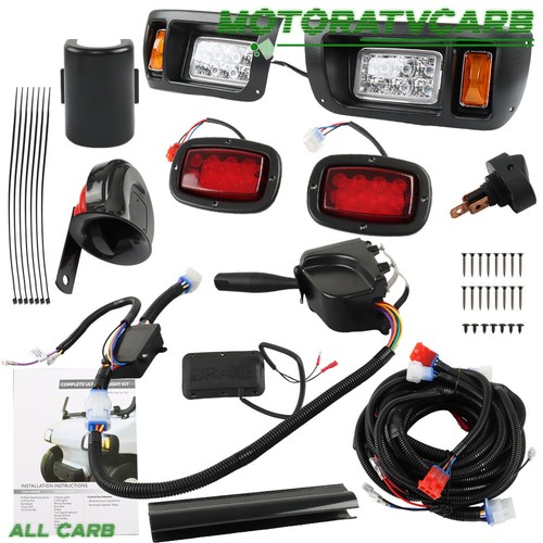 Golf Cart Street Legal LED Light Headlight Taillight Kit For Club Car DS 1993+