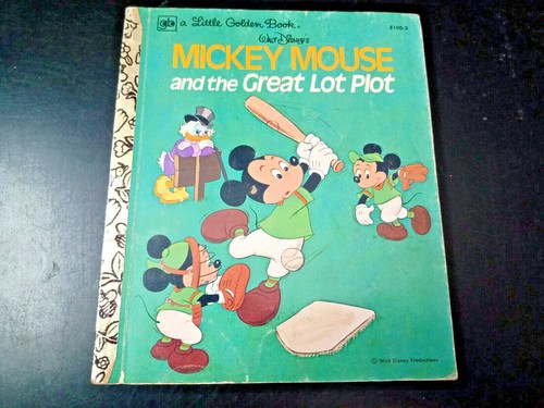 A Little Golden Book Mickey Mouse And The Great Lot Plot E100 3 1979 Sc Very Goo Ebay
