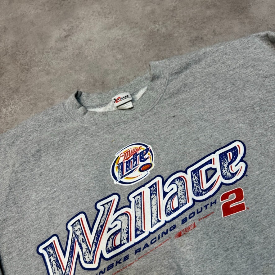 Chase Authentics Sweatshirt Mens Nascar Vintage Racing Jumper, Grey, XL image 7