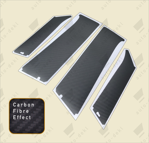 Customize Your Renault Clio III (197, 200) With Textured Black B Pillar Decals | 3-Door Sticker Kit