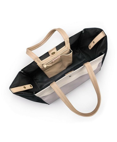 Elliott Lucca Womens Ice Block/Gold Enid Faux Leather Tote NWT $138 - Picture 3 of 3