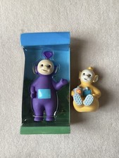 1998 TELETUBBIES Tinky Winky Laa-Laa Playskool Hasbro Vinyl Figure Lot Of 2