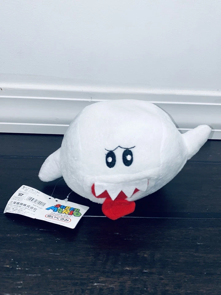 Peluche Oficial Nintendo Sanei Super Mario Bros Vintage Importación Japón Boo Ghost 7" Foto 2 de 4