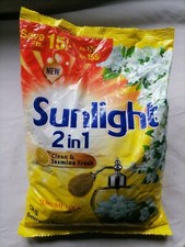 New Sunlight 2 in 1 Clean & Jasmine Fresh Detergent Powder 1 Kg