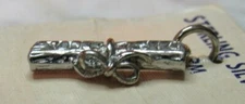 VINTAGE STERLING SILVER CHARM NEW OLD STOCK DIPLOMA GRADUATION ROLL ~ELCO