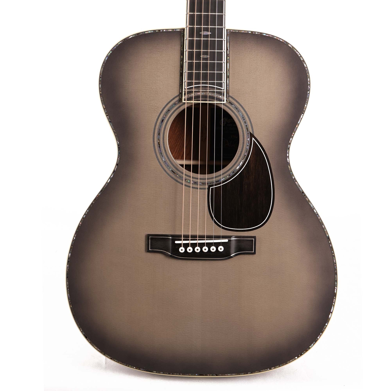 Martin OM-45 John Mayer 20th Anniversary Акустический платиновый серый взрыв