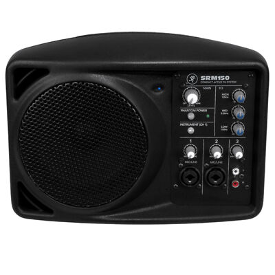 Mackie SRM150 Powered Monitor/Loudspeaker, 150W, Black