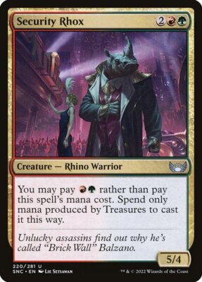 Security Rhox (220) Streets of New Capenna SNC MTG Magic