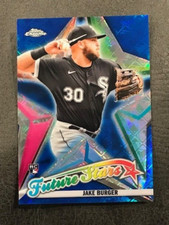 JAKE BURGER 2022 Topps Chrome Logofractor Edition BLUE Refractor # 65/150
