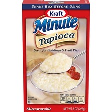 Tapioca Kraft Minute, ideal para pudines y pasteles de frutas, (caja de 8 oz) paquete de 1