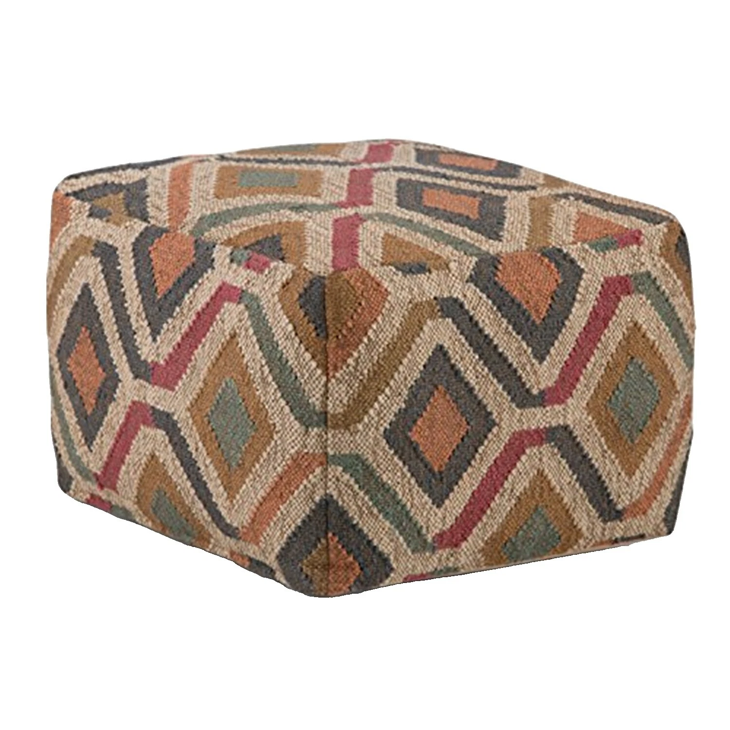 棉混纺多色箱式凳脚凳和厚坐垫