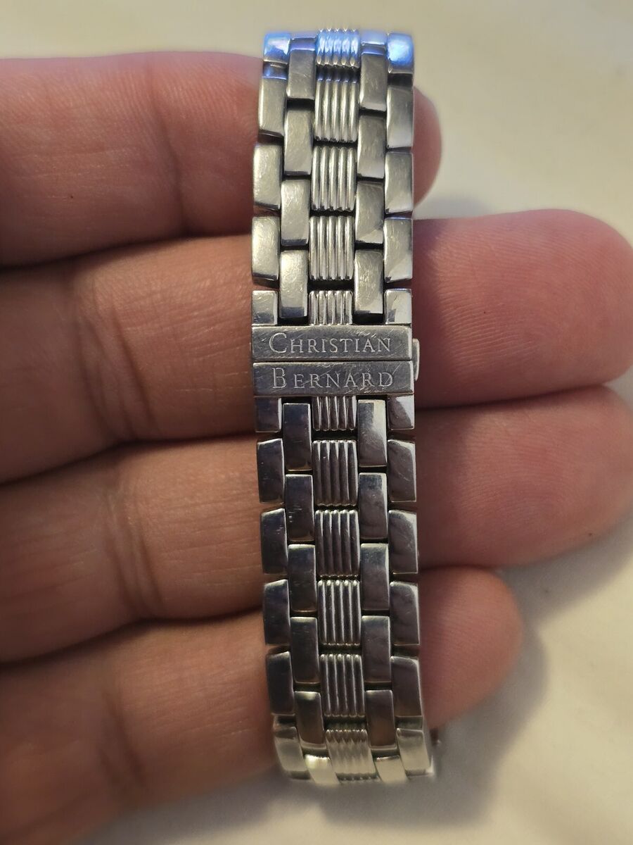 Christian Bernard Stainless Steel Diamond & Black Sapphire Christian Bernard Stainless Steel Diamond & Black Sapphire